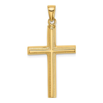 10K Yellow Gold Cross Pendant