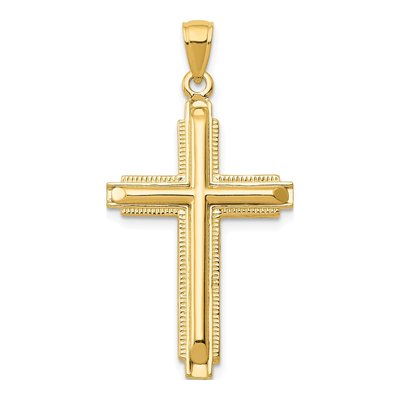 10K Yellow Gold Cross Pendant