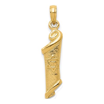 10K Yellow Gold Torah Star of David Pendant