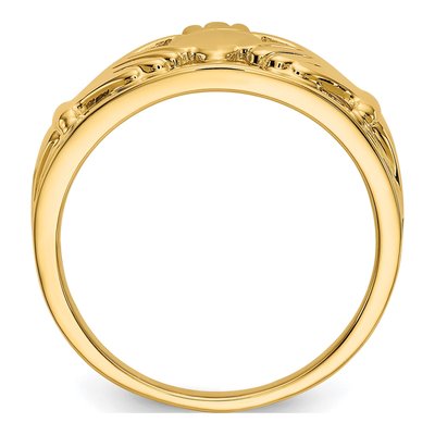 10K Yellow Gold Claddagh Ring – view 3