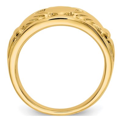10K Yellow Gold Claddagh Ring – view 3