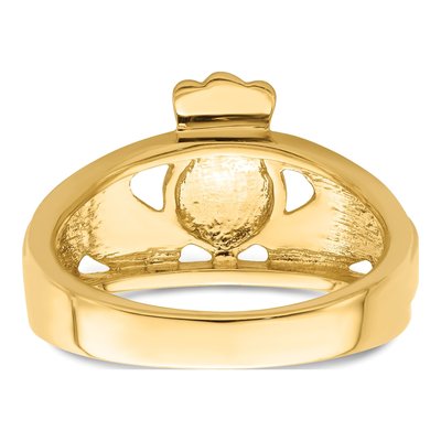 10K Yellow Gold Claddagh Ring – view 7