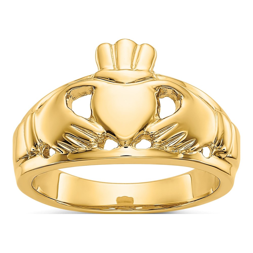 10K Yellow Gold Claddagh Ring