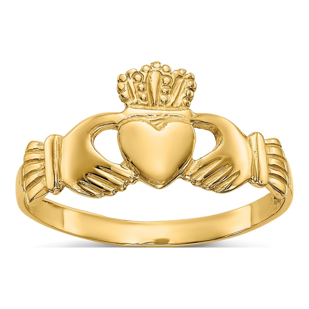 10K Yellow Gold Claddagh Ring