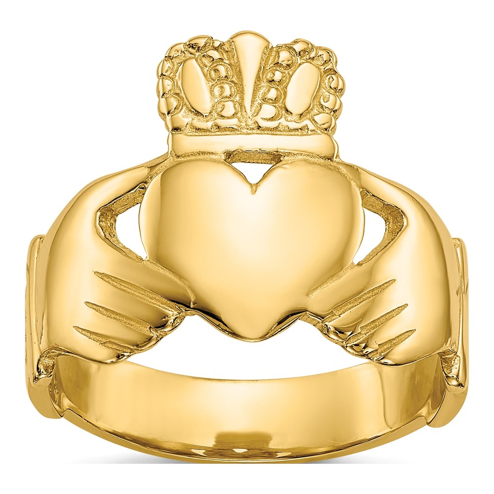 10K Yellow Gold Claddagh Ring
