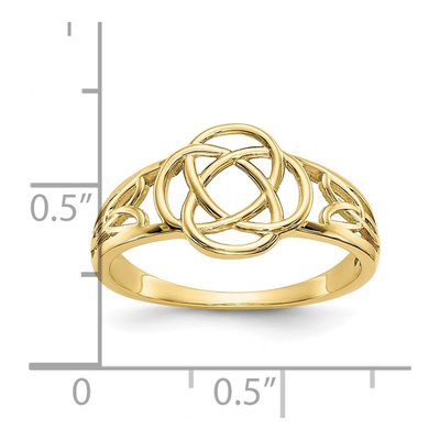 10K Yellow Gold Celtic Knot Ring – view 4