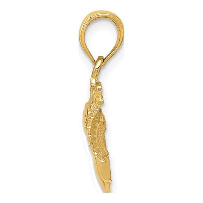 10K Yellow Gold Claddagh Pendant – view 3