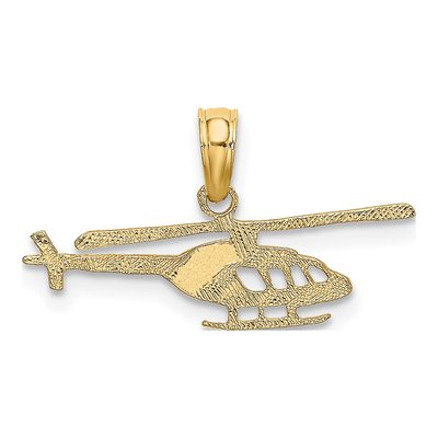 10K Yellow Gold Helicopter Pendant – view 5
