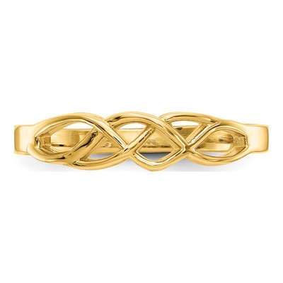 10K Yellow Gold Free Form Knot Ring – view 6