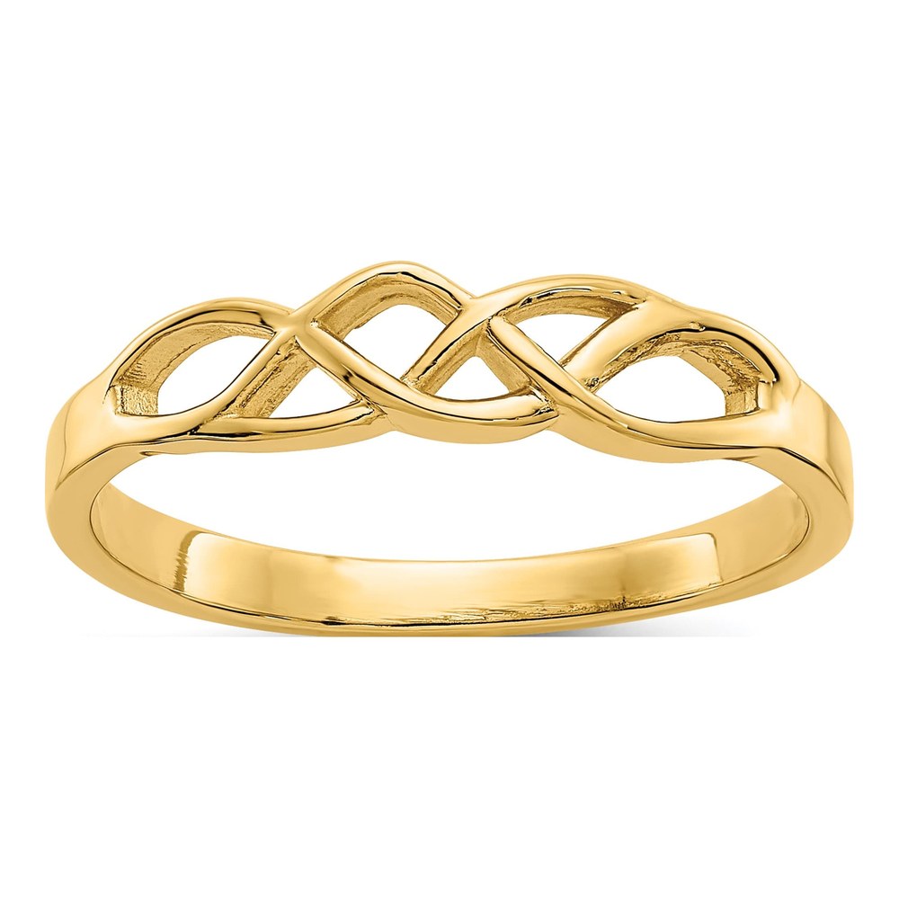 10K Yellow Gold Free Form Knot Ring
