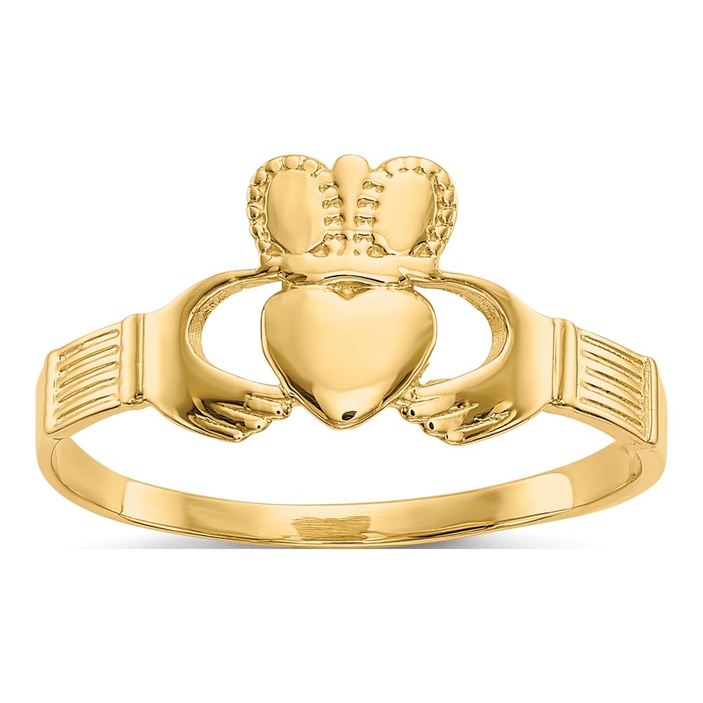 10K Yellow Gold Claddagh Ring