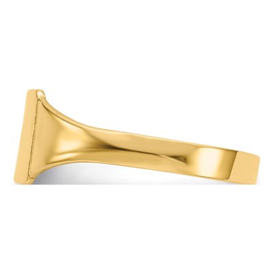 10K Yellow Gold Baby Signet Ring – view 5