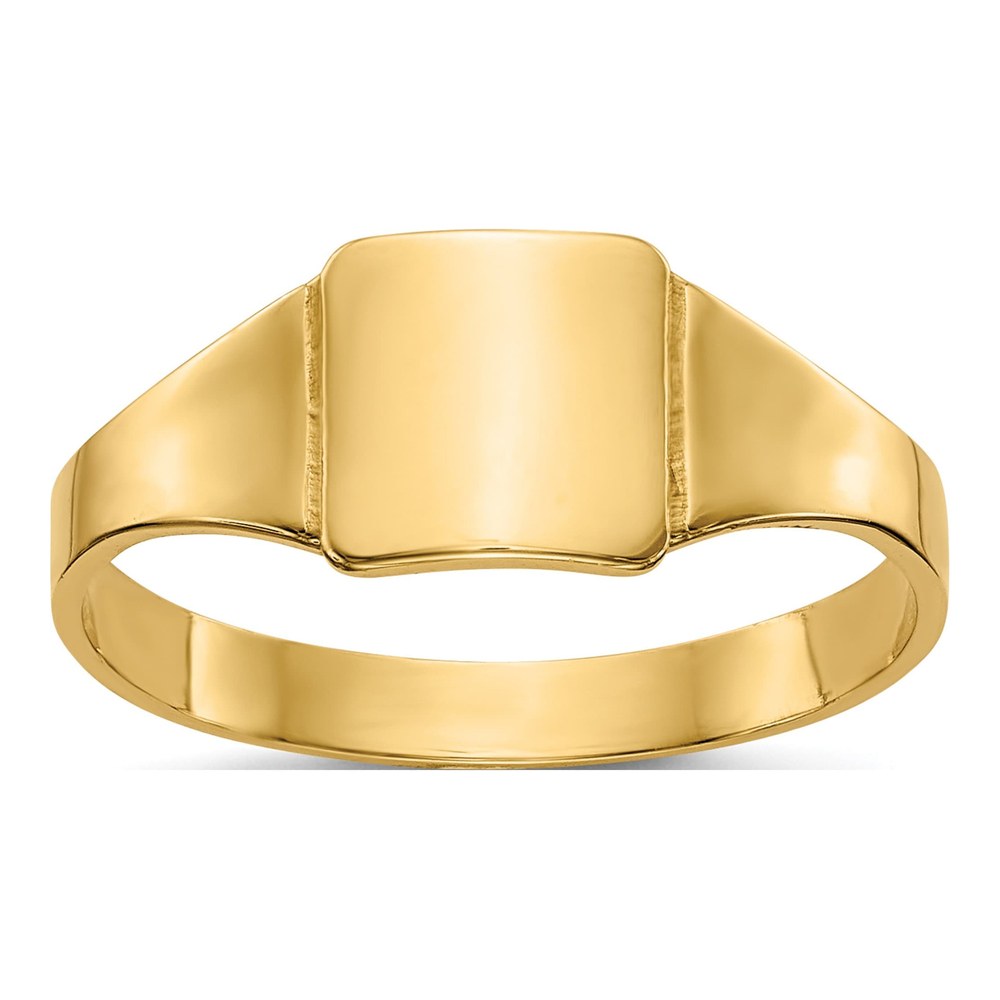 10K Yellow Gold Baby Signet Ring