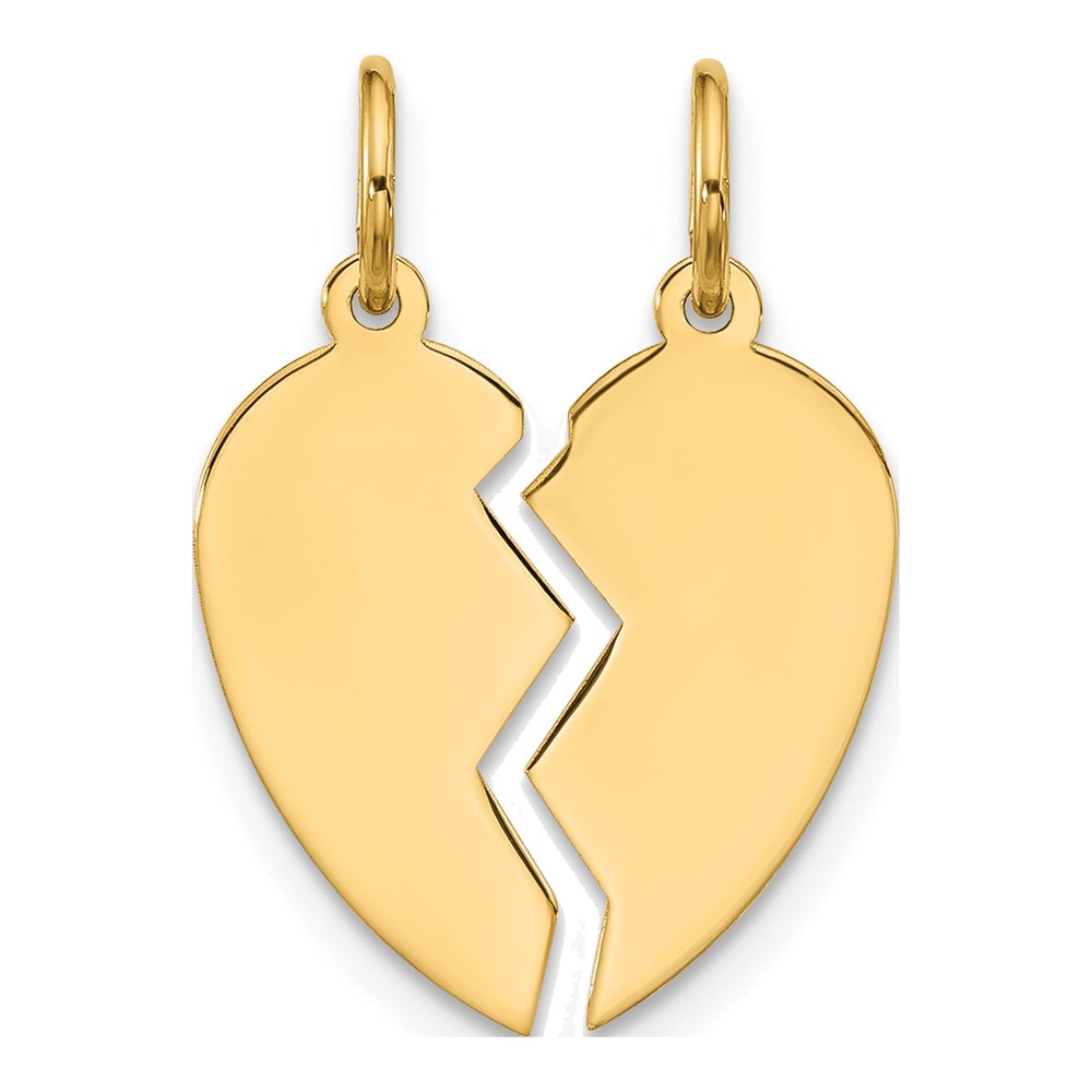 10K Yellow Gold Extra Small Heart Set Charm