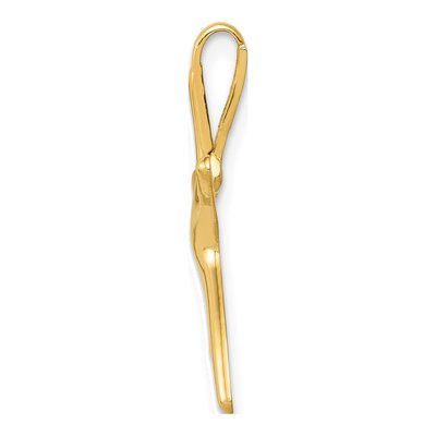 10K Yellow Gold Dancing Starfish Slide Pendant – view 3