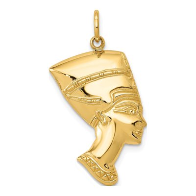 10K Yellow Gold Nefertiti Pendant
