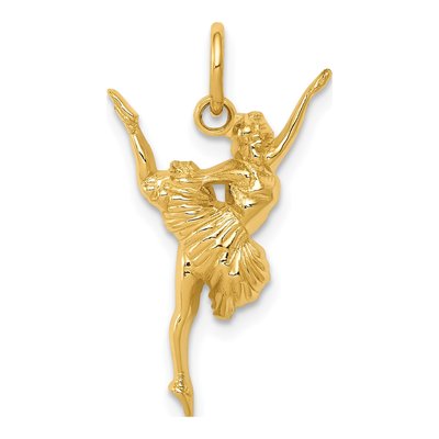 10K Yellow Gold Ballerina Pendant