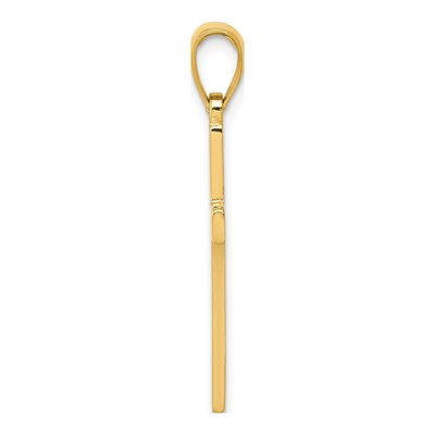 10K Yellow Gold Cross Pendant – view 3