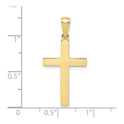 10K Yellow Gold Cross Pendant – view 4