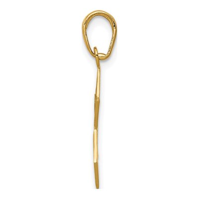 10K Yellow Gold Star of David Pendant – view 3