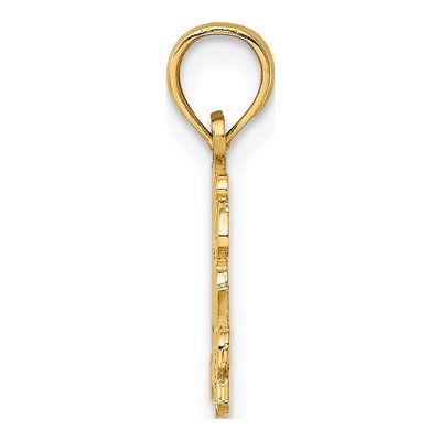 10K Yellow Gold Today Tomorrow Forever Charm – view 3
