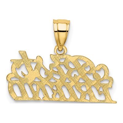 10K Yellow Gold BEST Friend Pendant – view 5