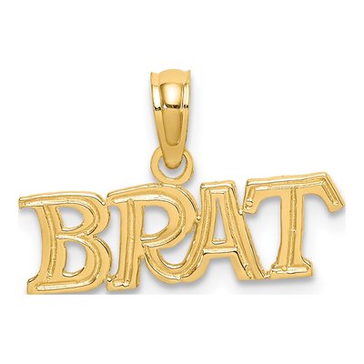 10K Yellow Gold BRAT Pendant