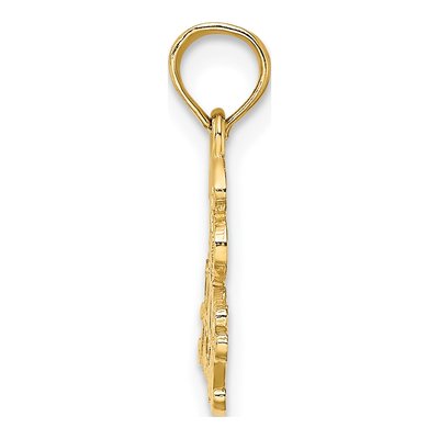 10K Yellow Gold ' at Last' Number Pendant – view 3