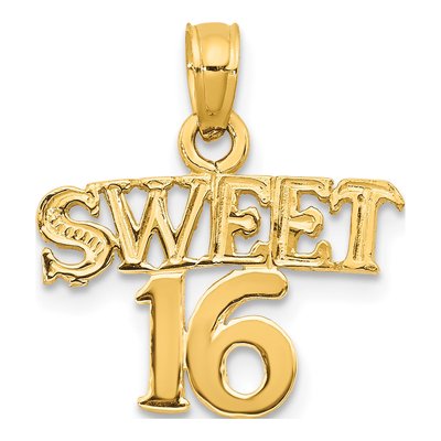 10K Yellow Gold Sweet Pendant