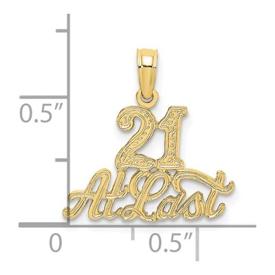 10K Yellow Gold ' at Last Pendant – view 4