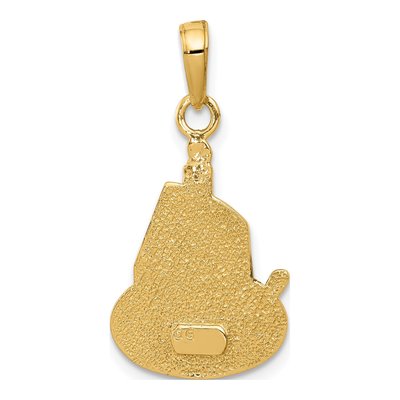 10K Yellow Gold Birthday Cake Pendant – view 5