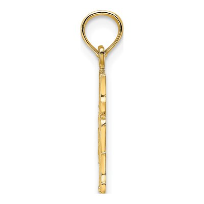 10K Yellow Gold MOM Number 1 Pendant – view 3