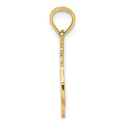 10K Yellow Gold WIFE Number 1 Pendant – view 3