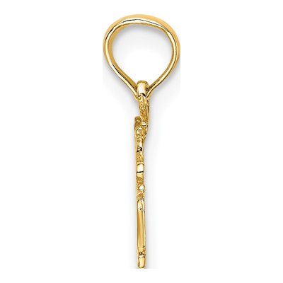 10K Yellow Gold Little Angel Pendant – view 3