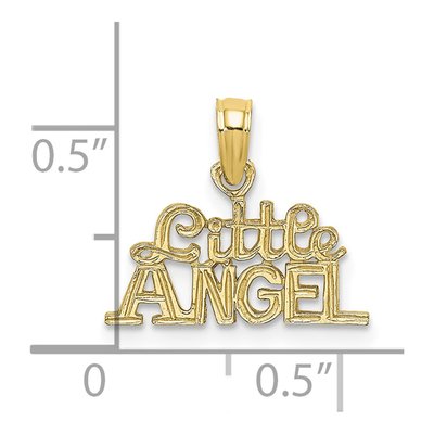 10K Yellow Gold Little Angel Pendant – view 4