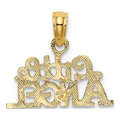 10K Yellow Gold Little Angel Pendant – view 5