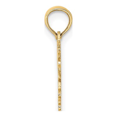 10K Yellow Gold Taurus Zodiac Pendant – view 3