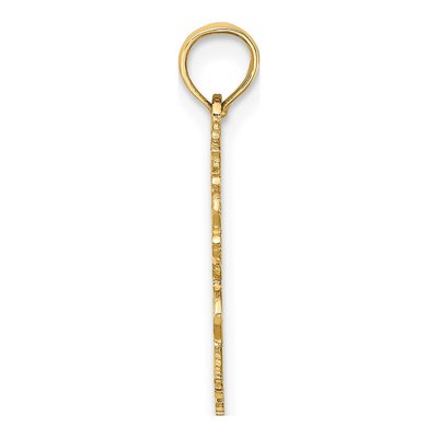 10K Yellow Gold Gemini Zodiac Pendant – view 3
