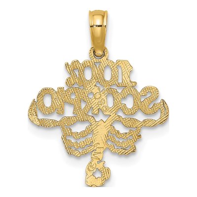 10K Yellow Gold Scorpio Zodiac Pendant – view 4