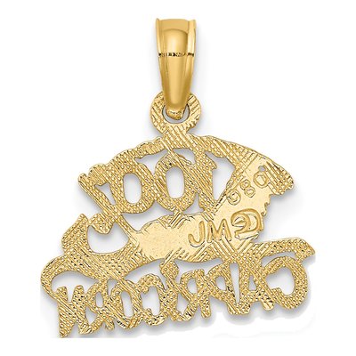 10K Yellow Gold Capricorn Zodiac Pendant – view 5