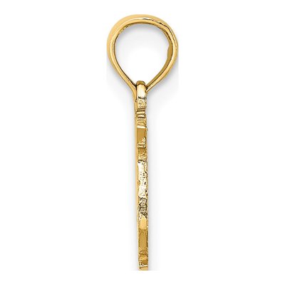 10K Yellow Gold Pisces Zodiac Charm Pendant – view 3