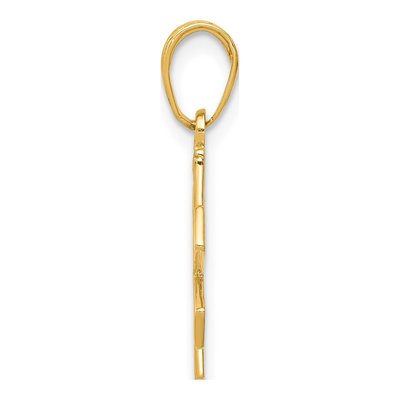 10K Yellow Gold Paramedic EMT Symbol Pendant – view 3