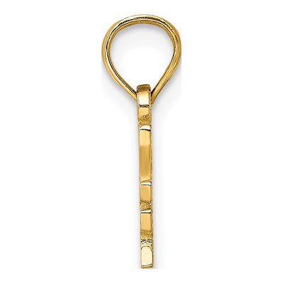 10K Yellow Gold I Heart My Detective Charm – view 3