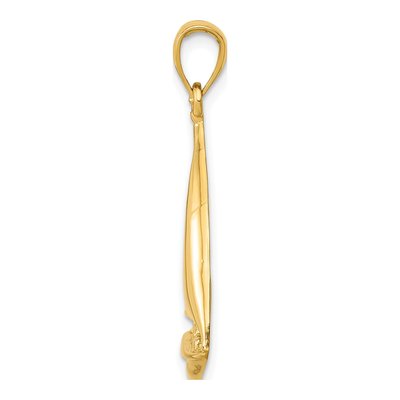 10K Yellow Gold Sailboat Pendant – view 3