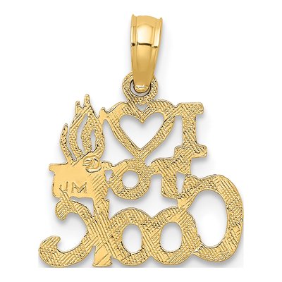 10K Yellow Gold I Heart to COOK Charm – view 5
