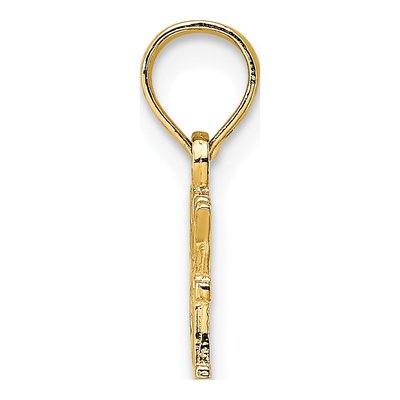 10K Yellow Gold I Heart My Cat Pendant – view 3