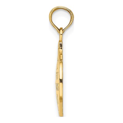 10K Yellow Gold Our First Christmas Ornament Pendant – view 3