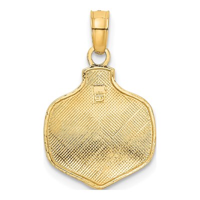 10K Yellow Gold Our First Christmas Ornament Pendant – view 5
