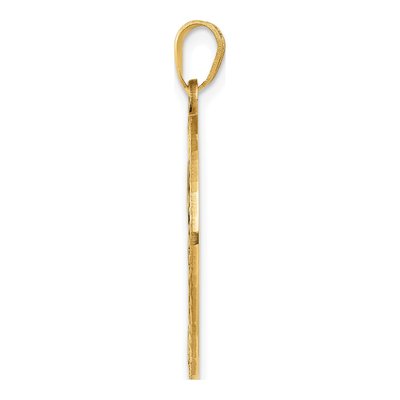 10K Yellow Gold Tree of Life Round Frame Pendant – view 3