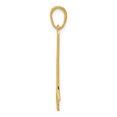 10K Yellow Gold Trombone Pendant – view 3